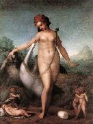 Pontormo, Jacopo Leda and the Swan painting